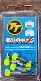 TT Lures NedlockZ  Jig Heads - Size 1 1/6th oz Chartreuse