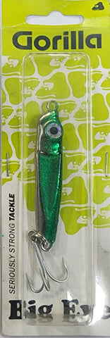 Gorilla Big Eye Metal Lure - Green Chrome 40 gram