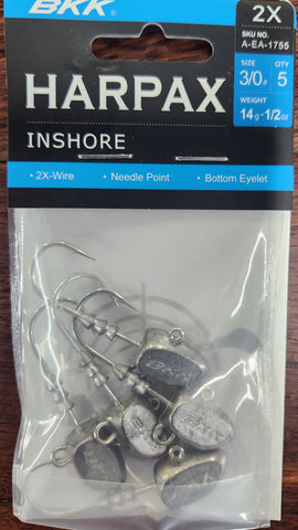 BKK HARPAX INSHORE 2X JIGHEADS 3/0 1/2OZ 5pcs