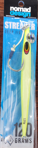 Nomad Design Streaker 120g Deep Jig Series Chartreuse White Glow CWG