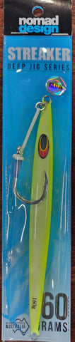 Nomad Design Streaker 160g Deep Jig Series Chartreuse White Glow CWG