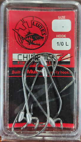 TT Lures ChinlockZ Finesse Weedless Jig Heads - Size #1/0 L