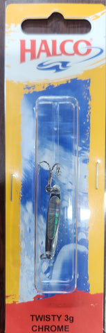 Halco Twisty Casting Lure - Chrome 3g