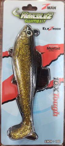 Zman HerculeZ Swimbait 6" GOLD RUSH
