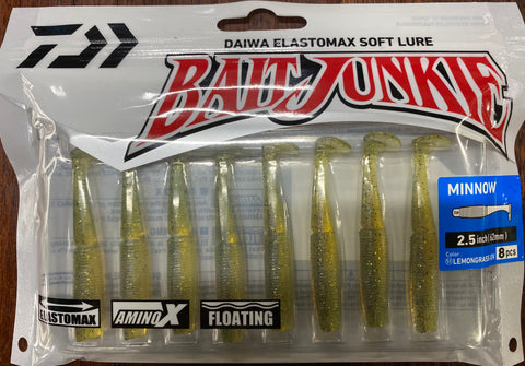 Daiwa Bait Junkie 2.5" MINNOW #51 LEMONGRASS UV