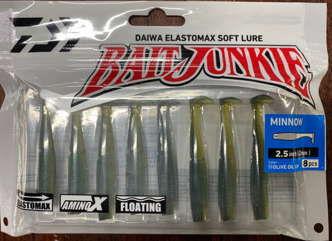 Daiwa Bait Junkie 2.5" MINNOW #53 OLIVE OIL UV