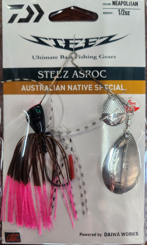Daiwa Steez ASROC Spinner Bait 1/2oz NEAPOLITAN