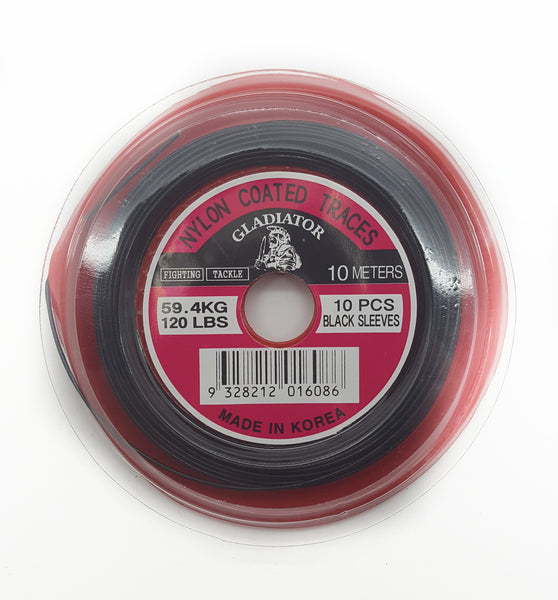 Gladiator Nylon Coated Trace Mid Coast Fishing Bait & Tackle