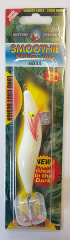Neptune Tackle Smoothie Squid Jag - Size 3.5 Lumo White S35LU