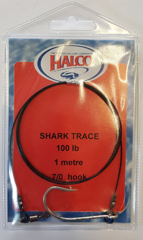 Halco Shark Trace 100lb Wire, 7/0 Hook, 1 metre HST 100