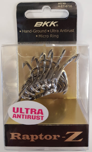Hameçons Triples BKK Raptor-Z Ultra Antirouille - Pêche Mer, Robustes, Pointes Aiguisées Main, Lot De 6 - 7