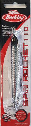 Berkley Spin Rocket 110 Hard Bait Lure Black Chrome