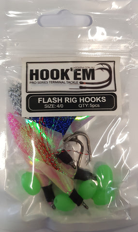 HookEm Flash Rig Hooks Size 4/0 5pcs