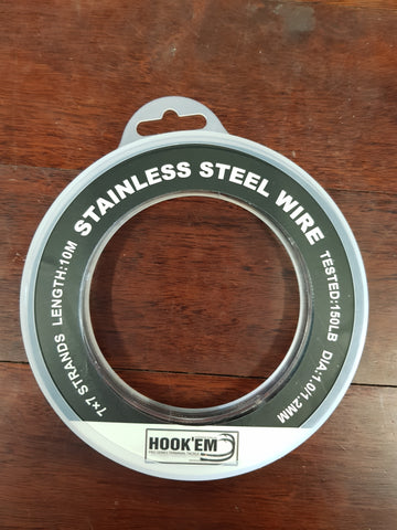 Hookem 49 Strand Nylon Coated Stainless Steel Wire - 150lb