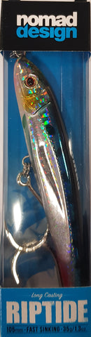 Nomad Riptide 4" 105mm 35g Fast Sink Stickbait Fishing Lure - Sardine