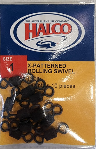 Halco X-Patterned Rolling Swivel Size #1 180lb 10pcs