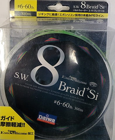 Daiwa S.W. 8 Braid Si. 60lb 300m Multicolour