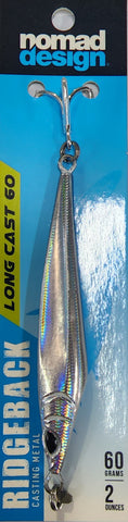 Nomad Design Ridgeback Casting Lure 60gram Chromeo
