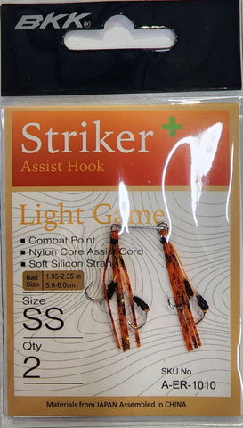 BKK Striker + Assist Hooks Size SS Qty 2