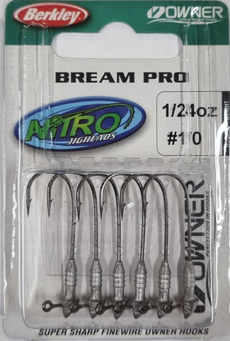 Berkley Nitro Bream Pro Jighead Pack - Size 1/24 Oz Size 1/0 1123569