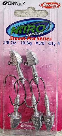 Berkley Nitro Bream Pro Jighead Pack - Size 3/8 Oz Size 3/0 1193171