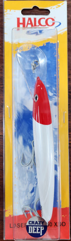 Halco Laser Pro 160XDD Lure - Colour R53 WHITE REDHEAD