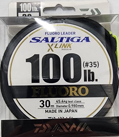 Daiwa Saltiga X Link Flouro Leader 100lb 30m