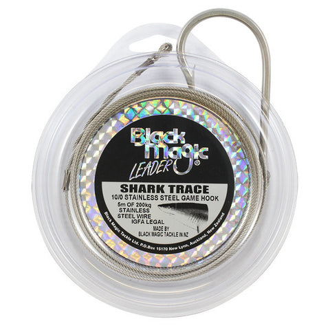 Black Magic Shark Trace 10/0 Hook 200kg Trace