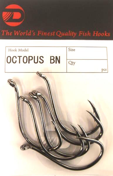 Daiichi Octopus BN Hook Pocket Pack - Size 2/0, 6 Pieces – Mid