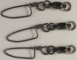 Halco Ball Bearing Snap Swivel with Coastlock Snap #4 90lb, 5 Pieces