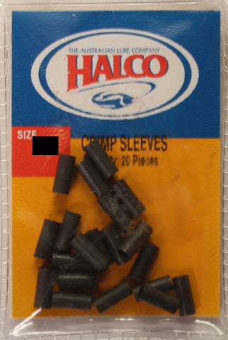 Halco Coated Copper Single Crimp Sleeve - Size A6, 20 Pieces