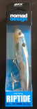 Nomad Riptide 4" 105mm 35g Fast Sink Stickbait Fishing Lure - Halo Ghost Shad