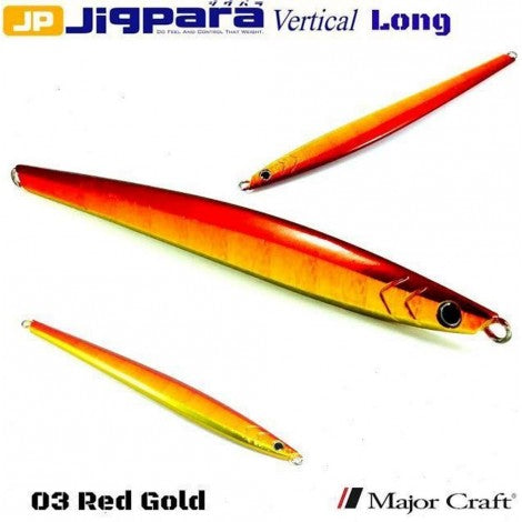 Major Craft Jigpara Vertical Jig - 150g Red Gold