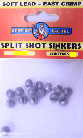 Neptune Tackle Split Shot Sinker Pack Size 1 SS1