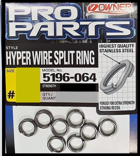 Owner 5196 Hyper Wire Stainless Split Rings