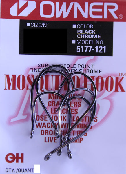 Owner 5177-071 Mosquito Hook 10 per Pack Size 4 Fishing Hook 