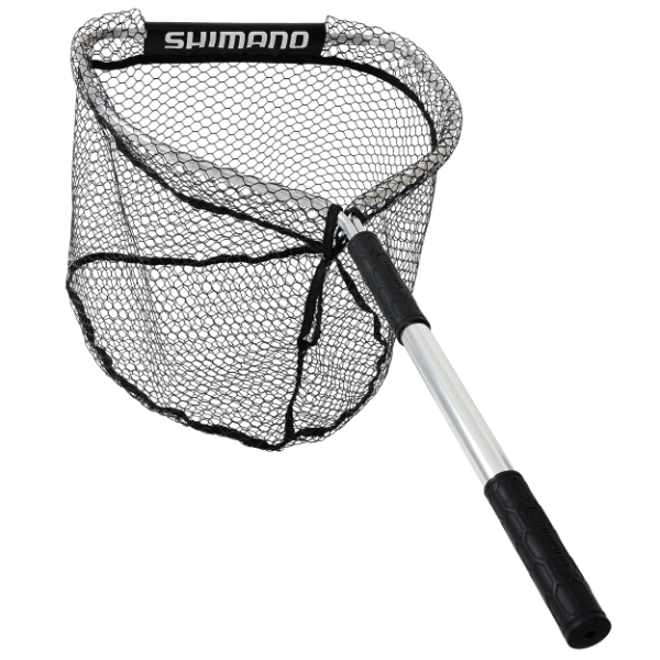 Shimano Landing Net Large 500 Wide Mesh Black NETSML0500 – Mid