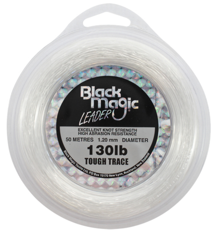 Black Magic Tough Trace Leader Line - 130lb 50m Spool BMHARD130