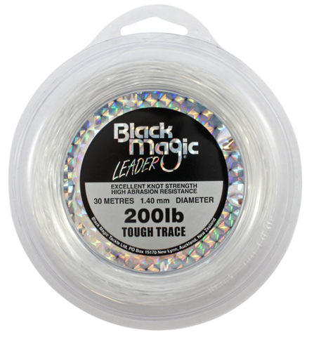 Black Magic Tough Trace Leader Line - 200lb 30m Spool