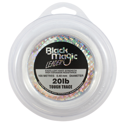 Black Magic Tough Trace Leader Line - 20lb 100m Spool