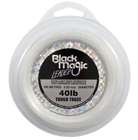 Black Magic Tough Trace Leader Line - 40lb 100m Spool BMHARD040