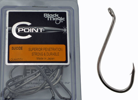 Black Magic C Point Hook - Size 10/0 Value Pack, 5 Pieces BMCP10/0E