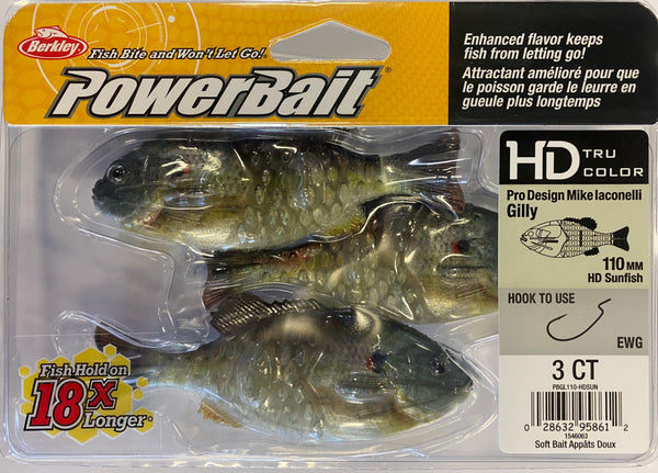 Berkley PowerBait Gilly 110mm HD Sunfish 1546063 – Mid Coast Fishing Bait &  Tackle