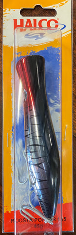 Halco Roosta Popper Lure 135mm 49g H49 Chrome Tiger