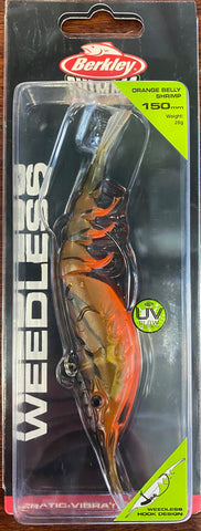 Berkley Shimma Shrimp Weedless 150mm Orange Belly Shrimp 1577636