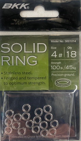 BKK SOLID RING Size #4 45kg 18pcs