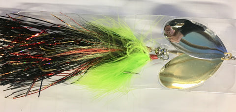 Matzuo Monsuta Spinner Lure Black Orange Chart 70.9