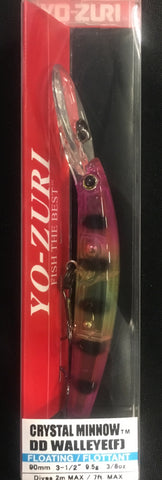 Yo-Zuri Crystal Minnow DD Walleye Floating 90mm R1205 APC