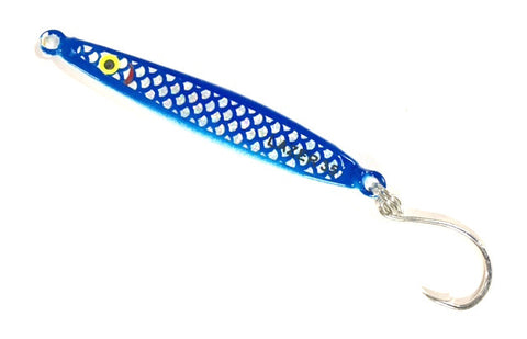 Lazer Fishing Lure Single Hook Blue Bait 35g