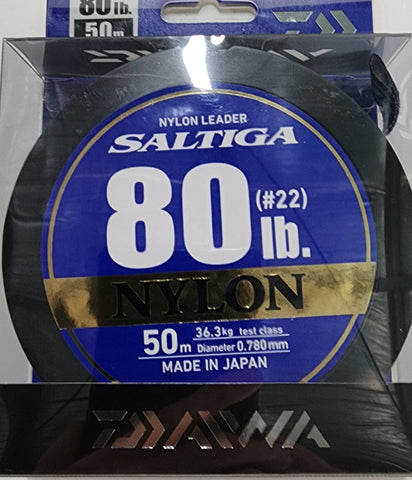 Daiwa Saltiga Nylon Leader 80lb 50m